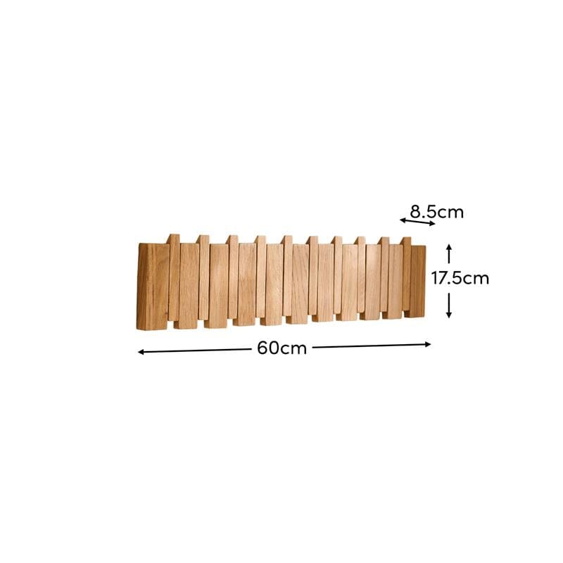 Lowell Pale Oak Folding Coat Rack - Laura James