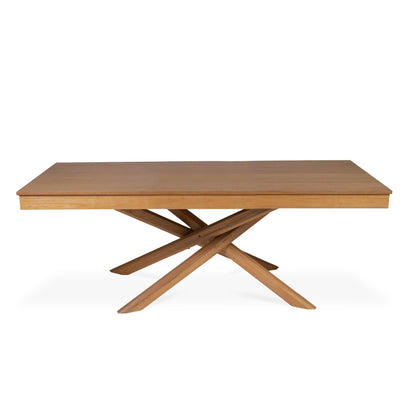 Amelia Oak Wood Dining Table - Non Extendable - Laura James 