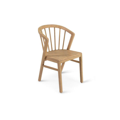 Amelia Whitewash Extendable Dining Table Set - 6 Seater - Light Oak Spindle Back Chairs