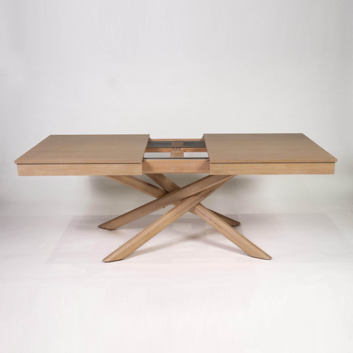 Laura James Amelia Whitewash Wood Dining Table