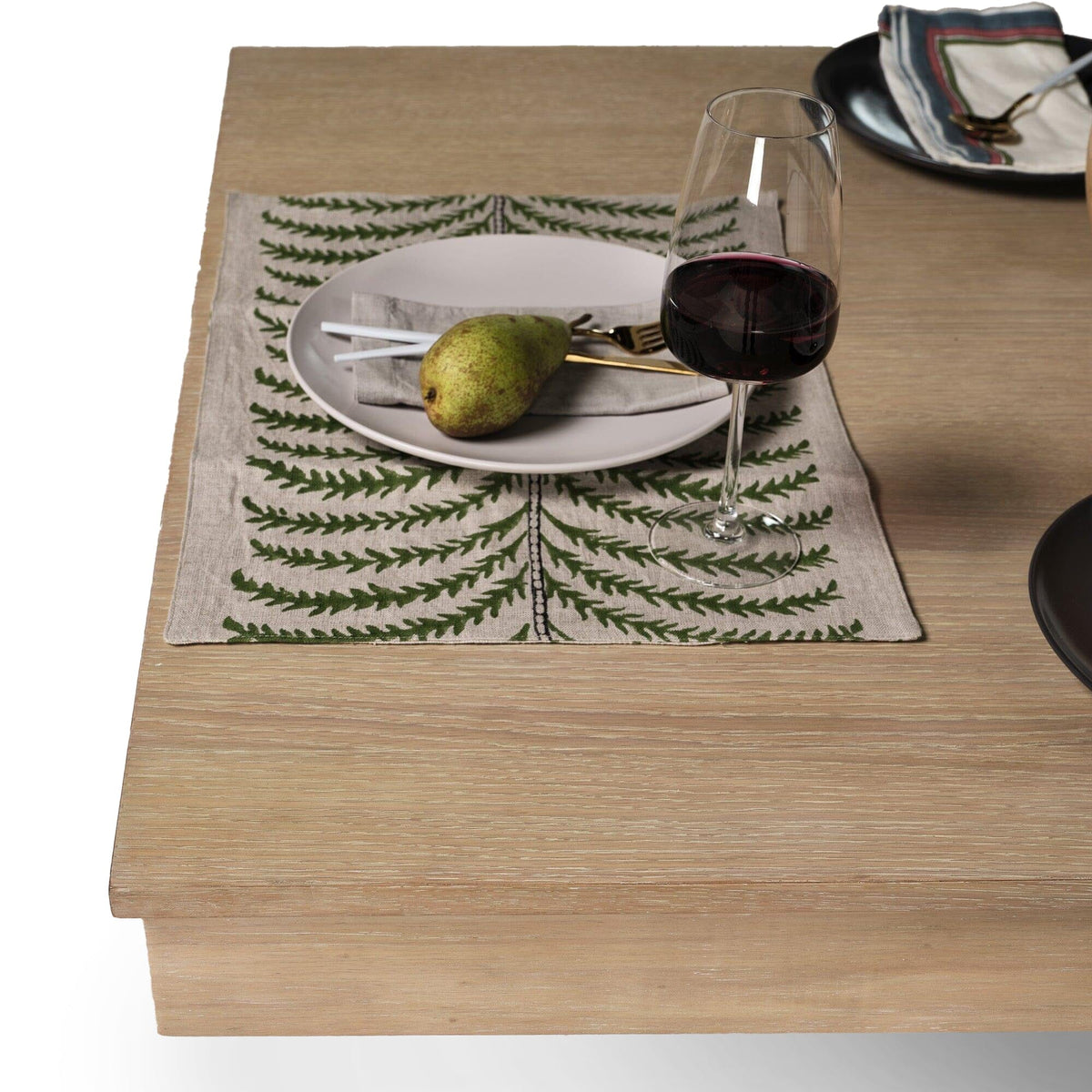 Amelia Whitewash Wood Dining Table - Non Extendable - Black Legs - Laura James
