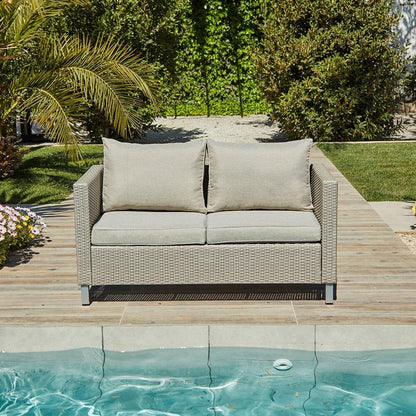 Aria Rattan Garden Sofa Set with Parasol - Laura James
