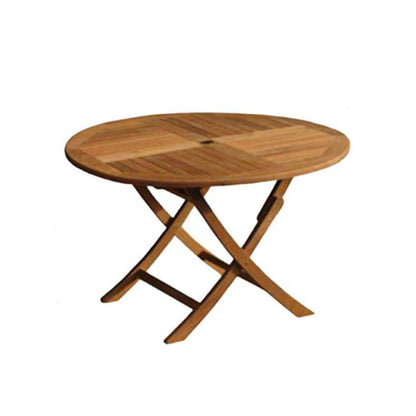 Ashby 8 Seater Wooden Round Folding Dining Table - 160cm - Laura James