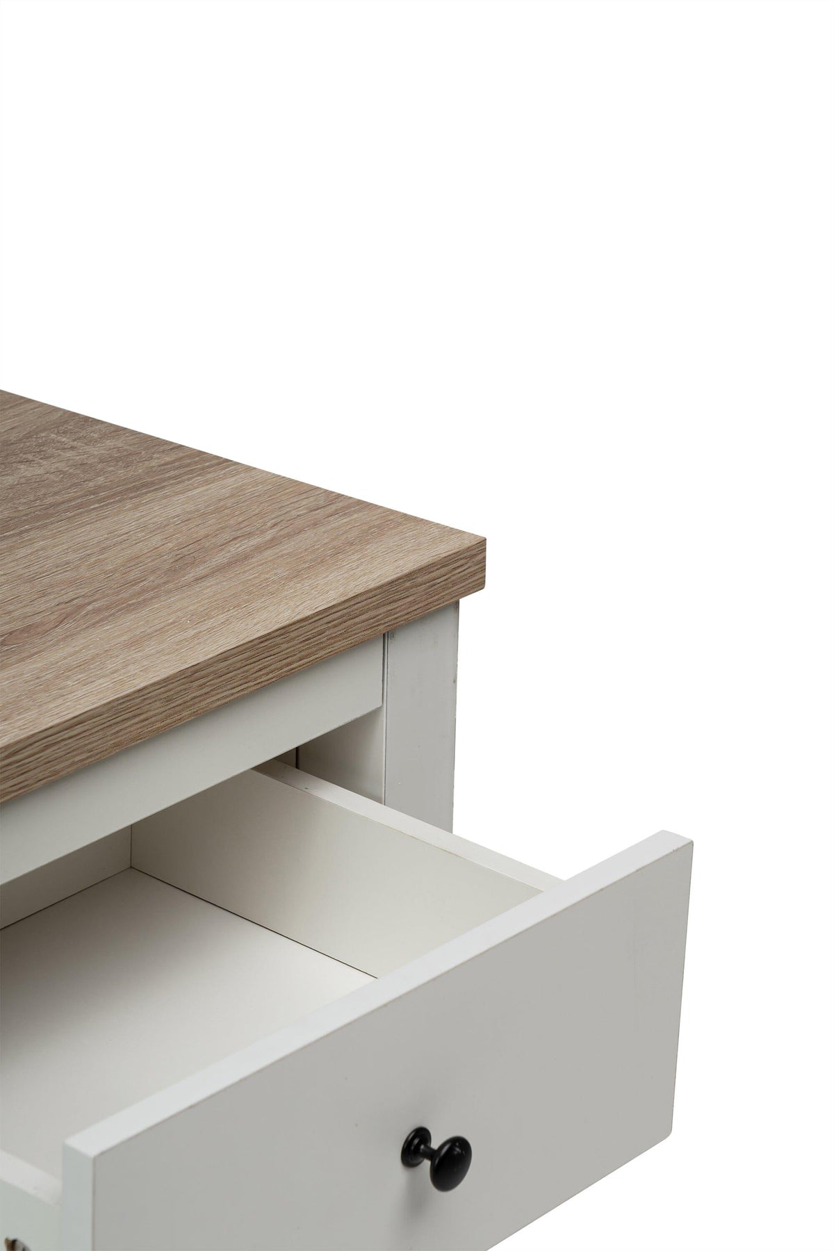 Bampton 3 Drawer Console Table - Alabaster White - Laura James