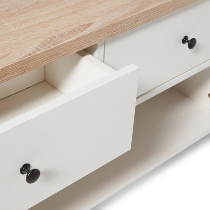 Bampton Coffee Table Alabaster White - Laura James