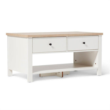 Bampton Coffee Table Alabaster White - Laura James