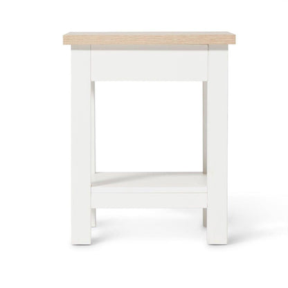 Bampton Alabaster White Side Table - Laura James
