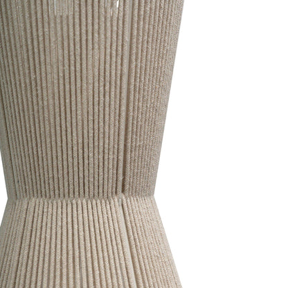Bari White Cotton String Tapered Pendant - Laura James