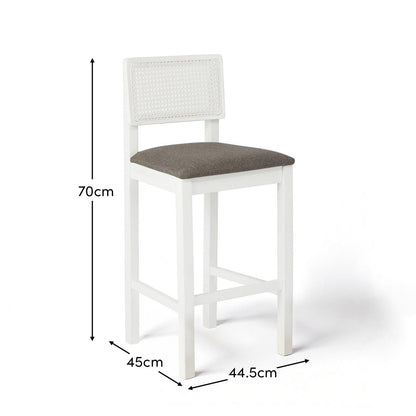 Charlie bar stool - white - Laura James