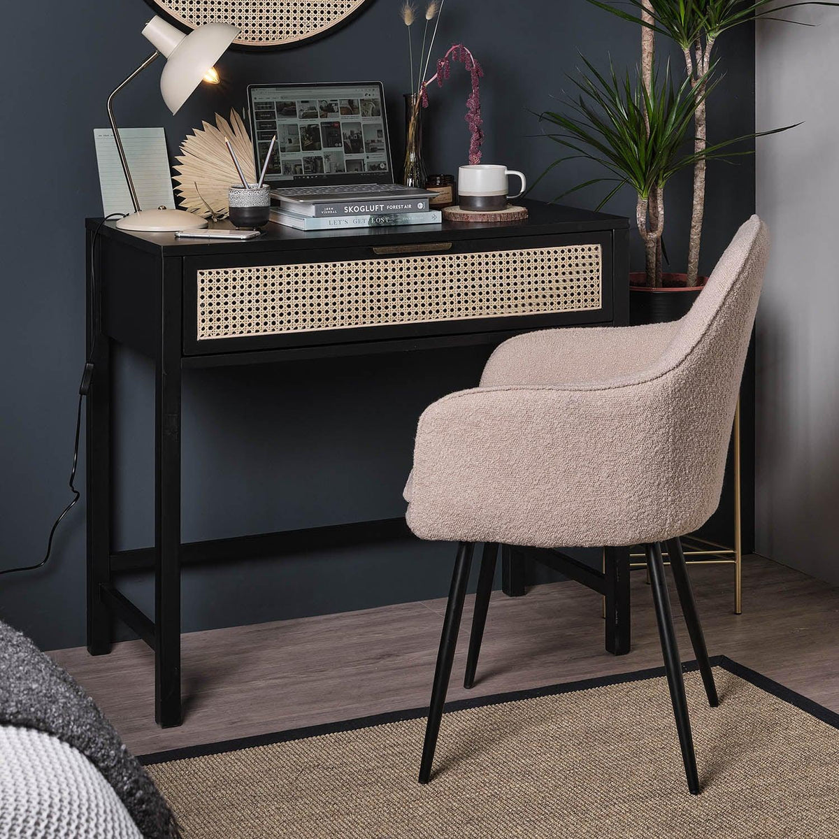 Charlie dressing table - black - Laura James