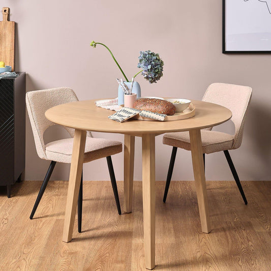 Charlie Whitewash Drop Leaf Table - 100cm - Laura James
