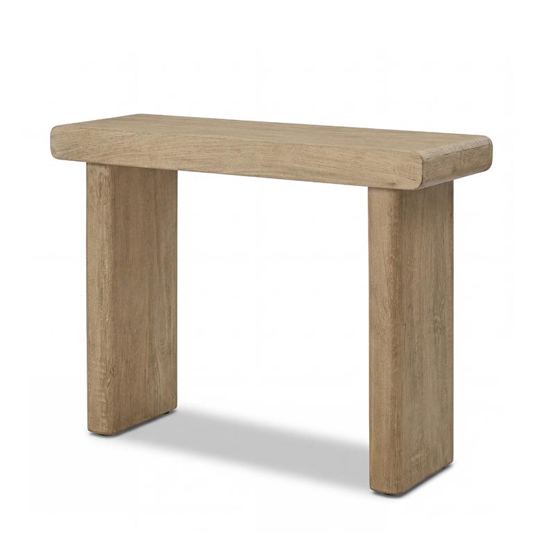Nevaeh Chalked Mango Wood Console Table - 100cm - Laura James