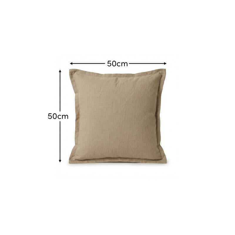 Ludlow 50x50cm Outdoor Cushion Cover - Sand - Laura James