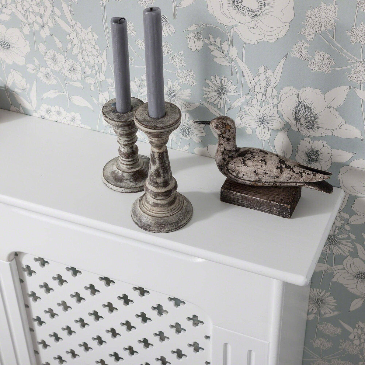 White Radiator Cover - Adjustable - Laura James
