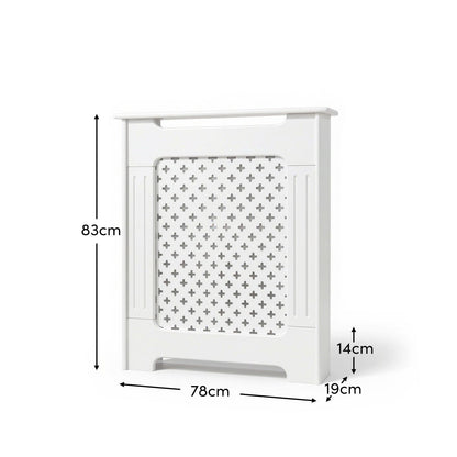 Radiator Cover White Painted Small - Laura James