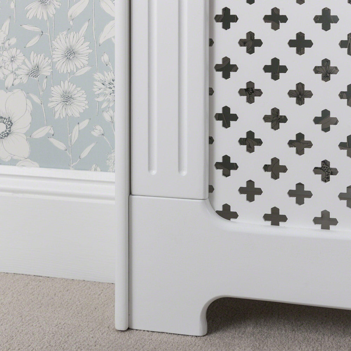 Radiator Cover White Painted Small - Laura James