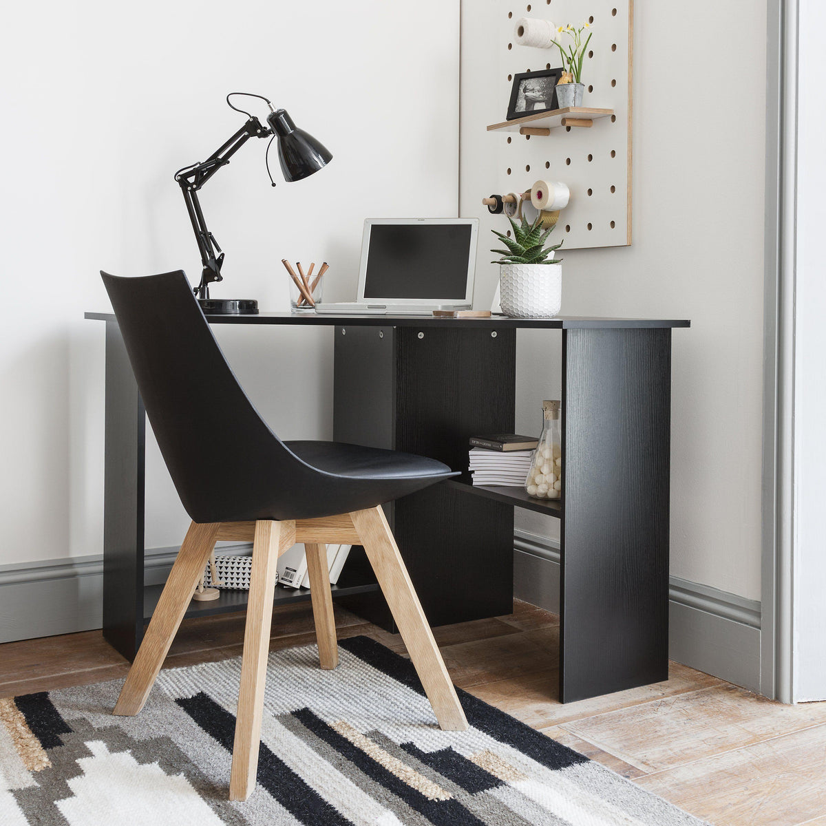Black Corner Desk - Laura James