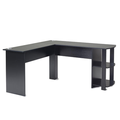 Black Corner - L-Shape Computer Desk - Laura James