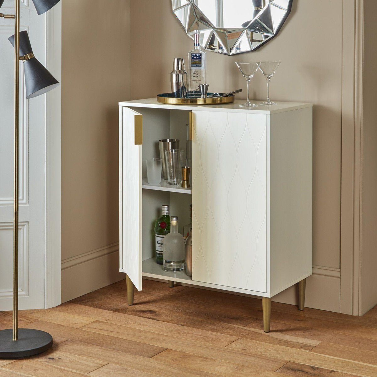 Gloria small sideboard - white - Laura James
