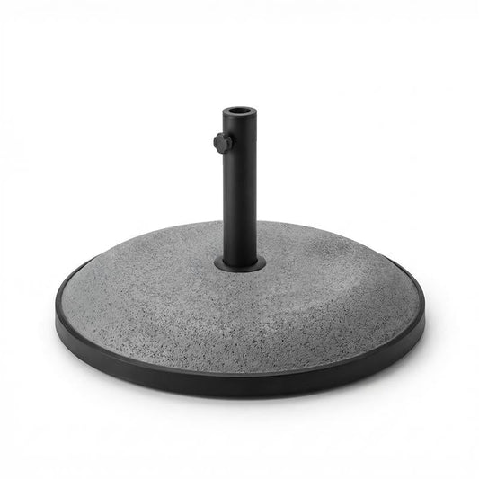 Round Parasol Base With Boarder - 25kg - Grey Concrete - Laura James