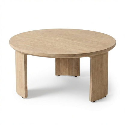 Mali Wooden Garden Coffee Table - Brushed Light Acacia - Laura James