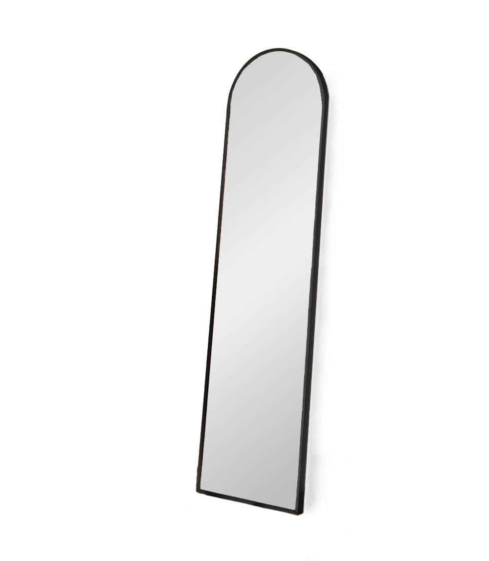 Ingham 140X40cm Metal Arch Mirror - Black - Laura James