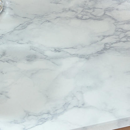 Jay coffee table and side table set - marble effect and black - Laura James