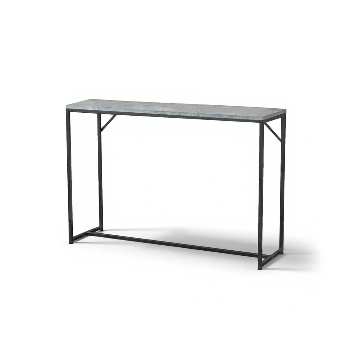 Jay console table - concrete effect and black - Laura James