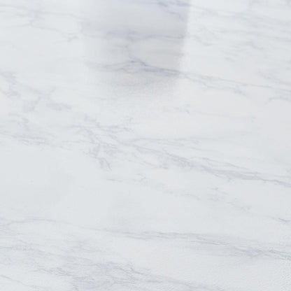 Jay desk - marble effect and chrome - Laura James