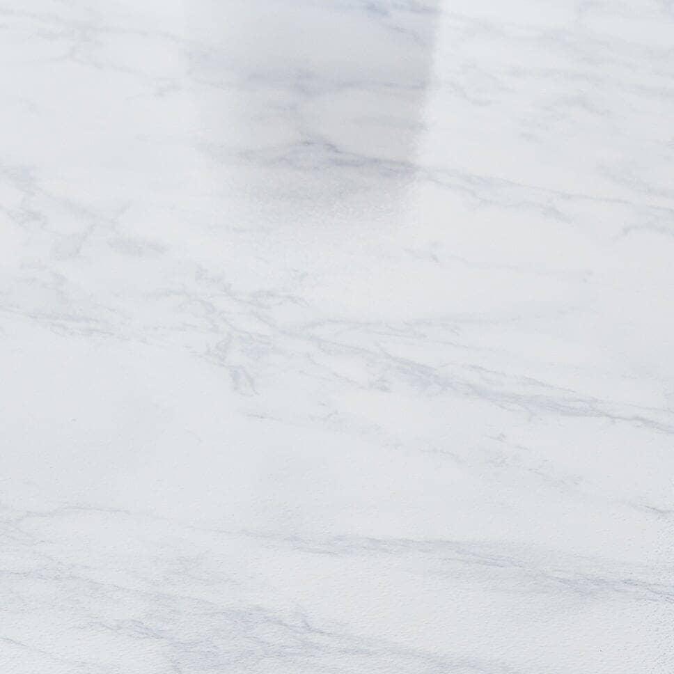 Jay Side Table Chrome Frame Marble Top - Laura James