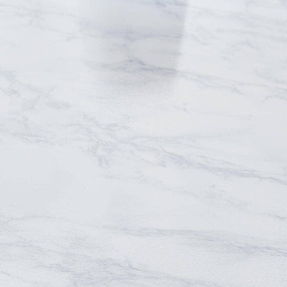 Jay Side Table Chrome Frame Marble Top - Laura James