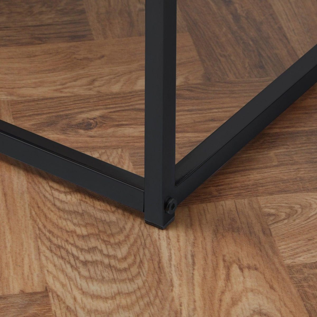 Jay side table - marble effect and black - Laura James