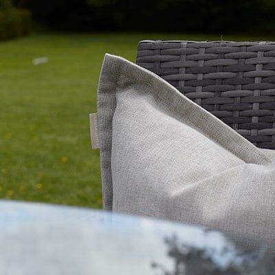 Kemble 2 Seater Rattan Bistro Dining Set in Grey - Laura James