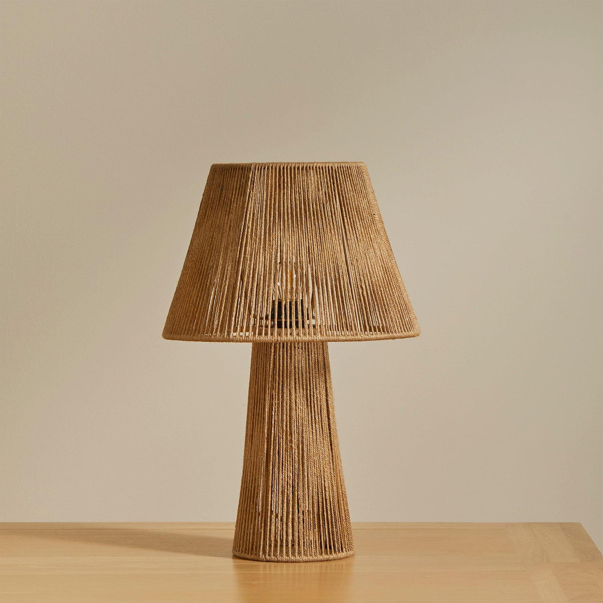 Konduru Medium Natural Jute Table Light - Laura James