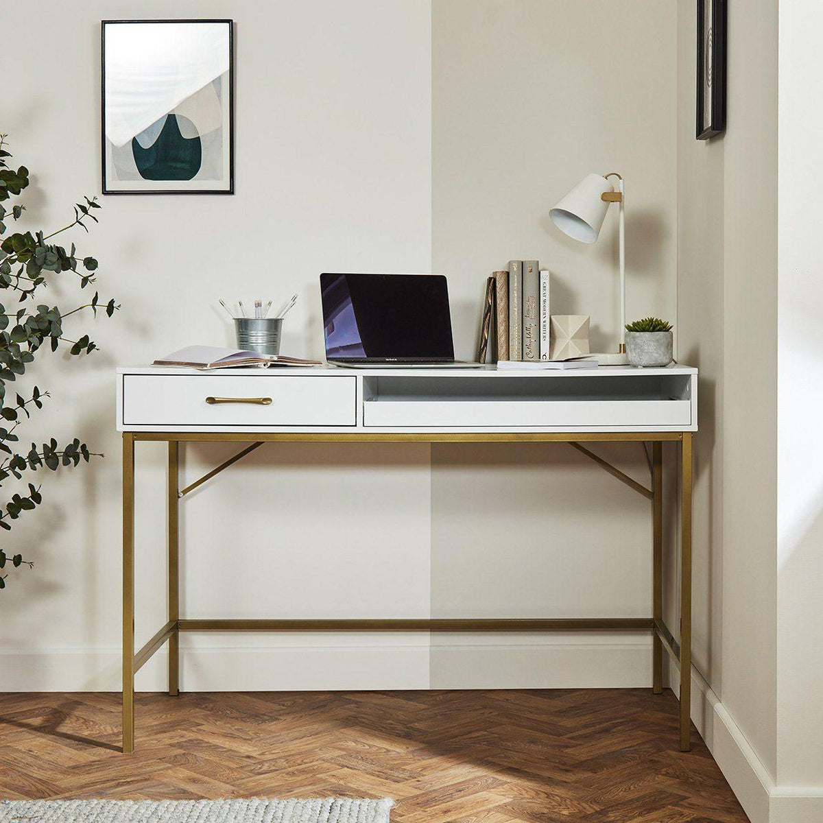 Marie desk - white - Laura James