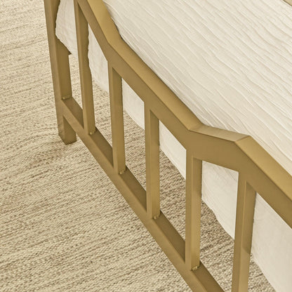 Marie Single Bed - Gold Metal - Laura James