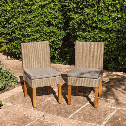 Oliver Rattan Dining Chairs - Laura James 