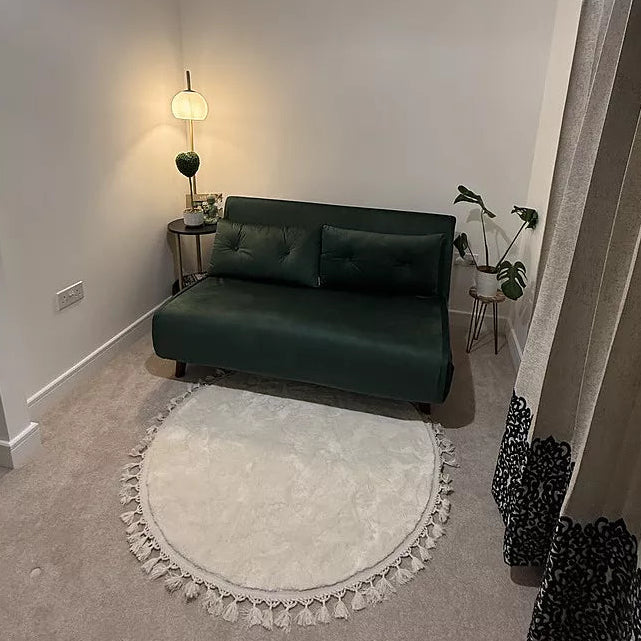 Una 2 Seater Double Sofa Bed - Green Velvet - Laura James 
