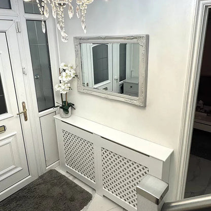 Edith Radiator Cover - White - Large -Laura James 