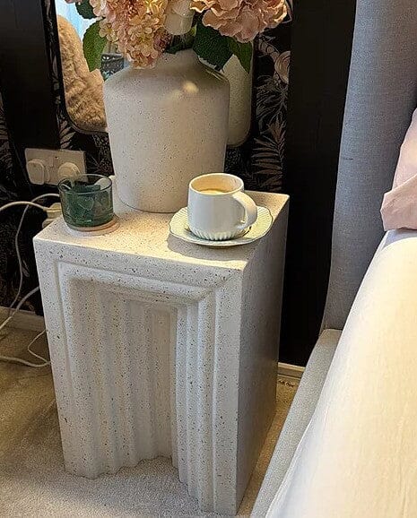 Karasi Pearl Terrazzo Concrete Side Table