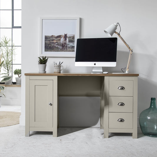 Outlet - Bampton grey desk - Laura James