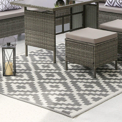 Outlet - Outdoor Rug - 160Cm X 230Cm - Geometric Print - Laura James