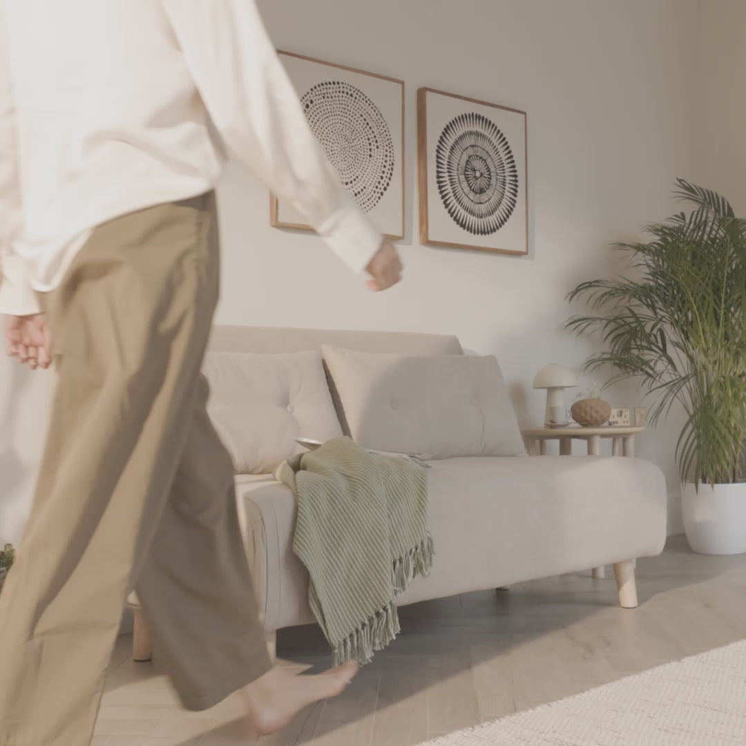 Una Double Sofa Bed, Soft Beige - Laura James 