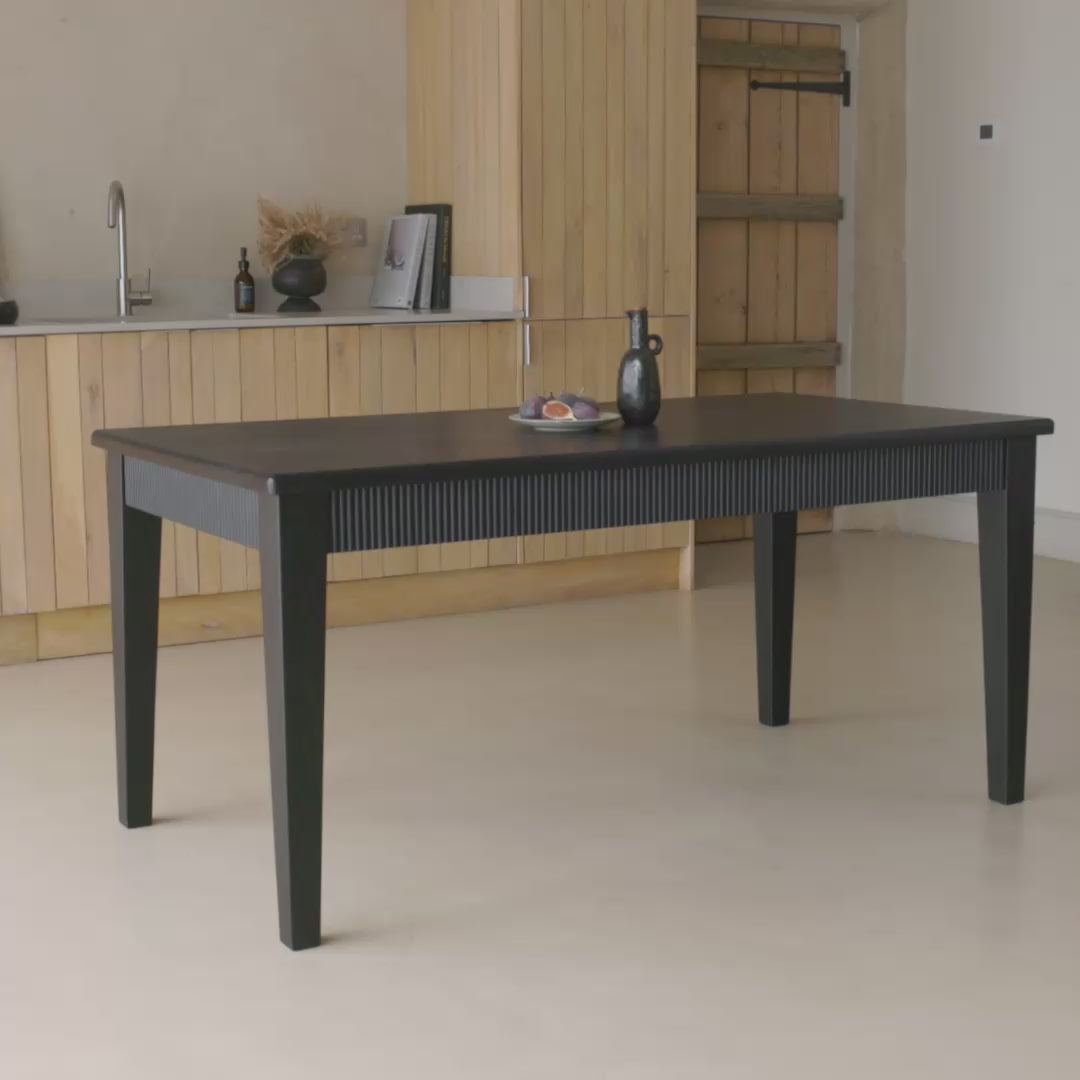 Raleigh Black Rectangular Dining Table - Laura James 