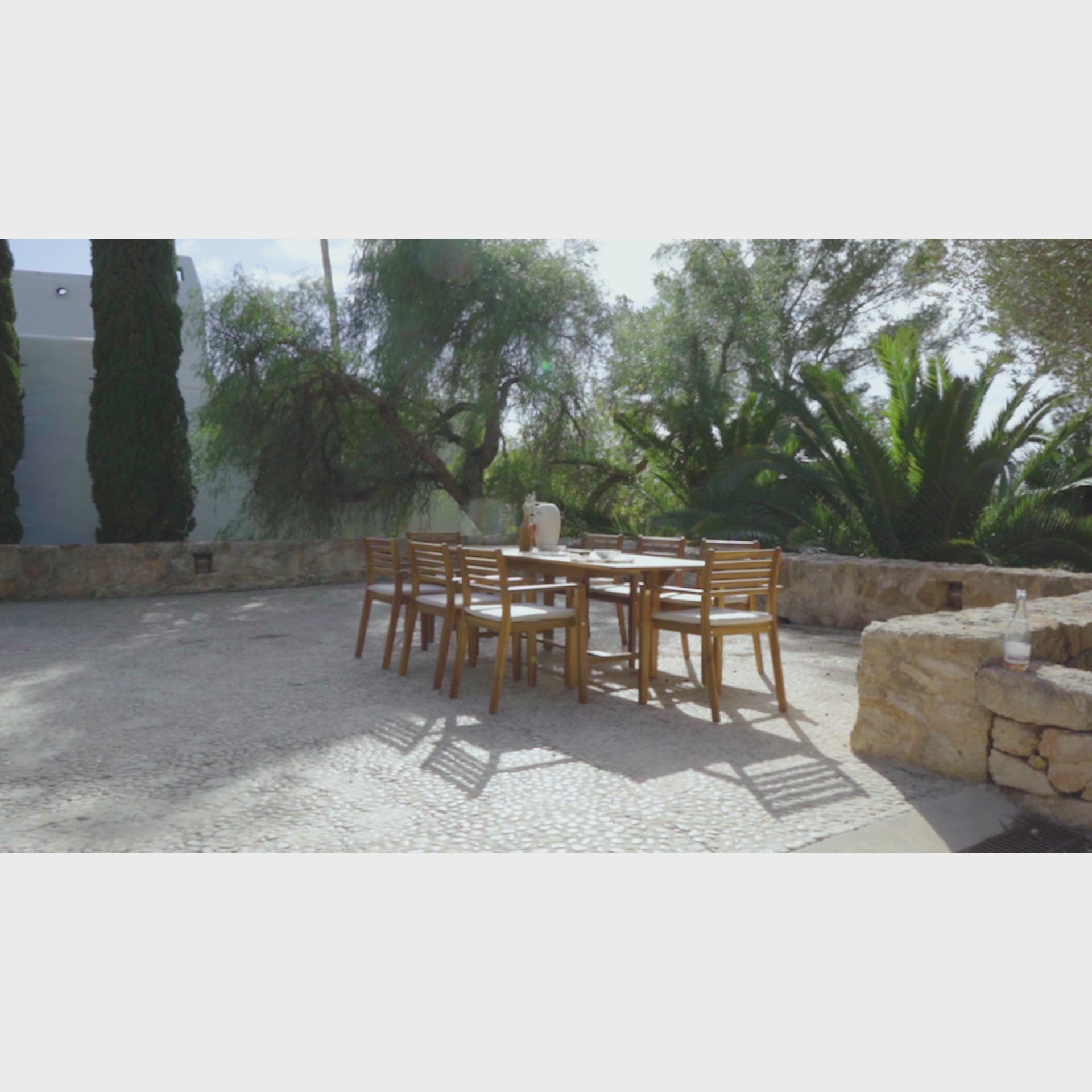 Aspen 8 Seater Wooden Garden Dining Set - 160-240cm - Laura James