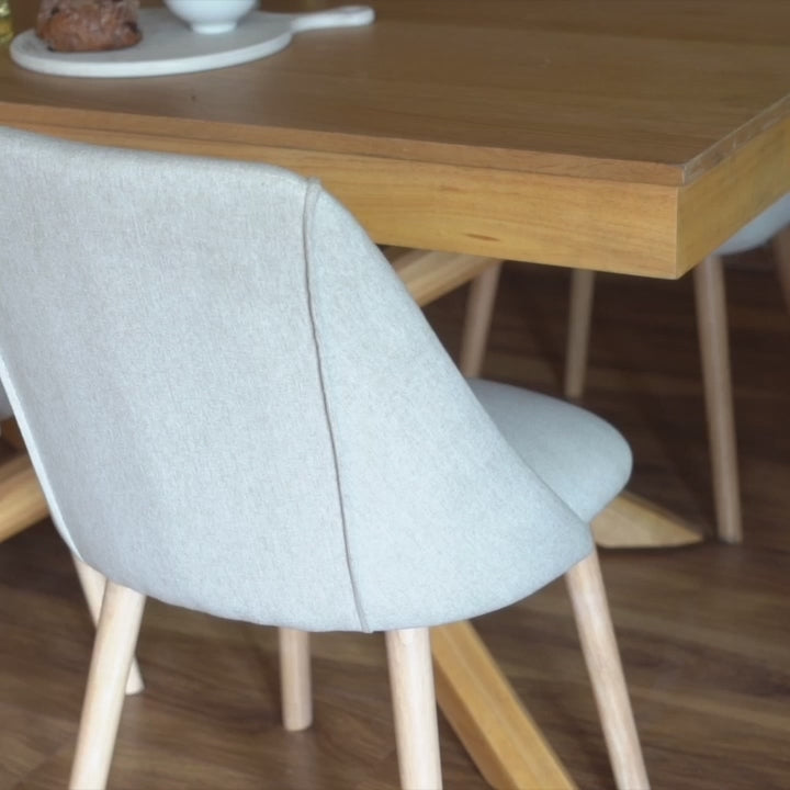 Amelia oak wood extendable dining table - Laura James