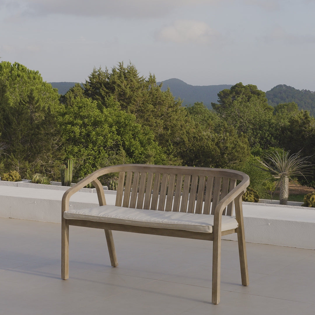 Shiro Wooden Garden Bench - Laura James