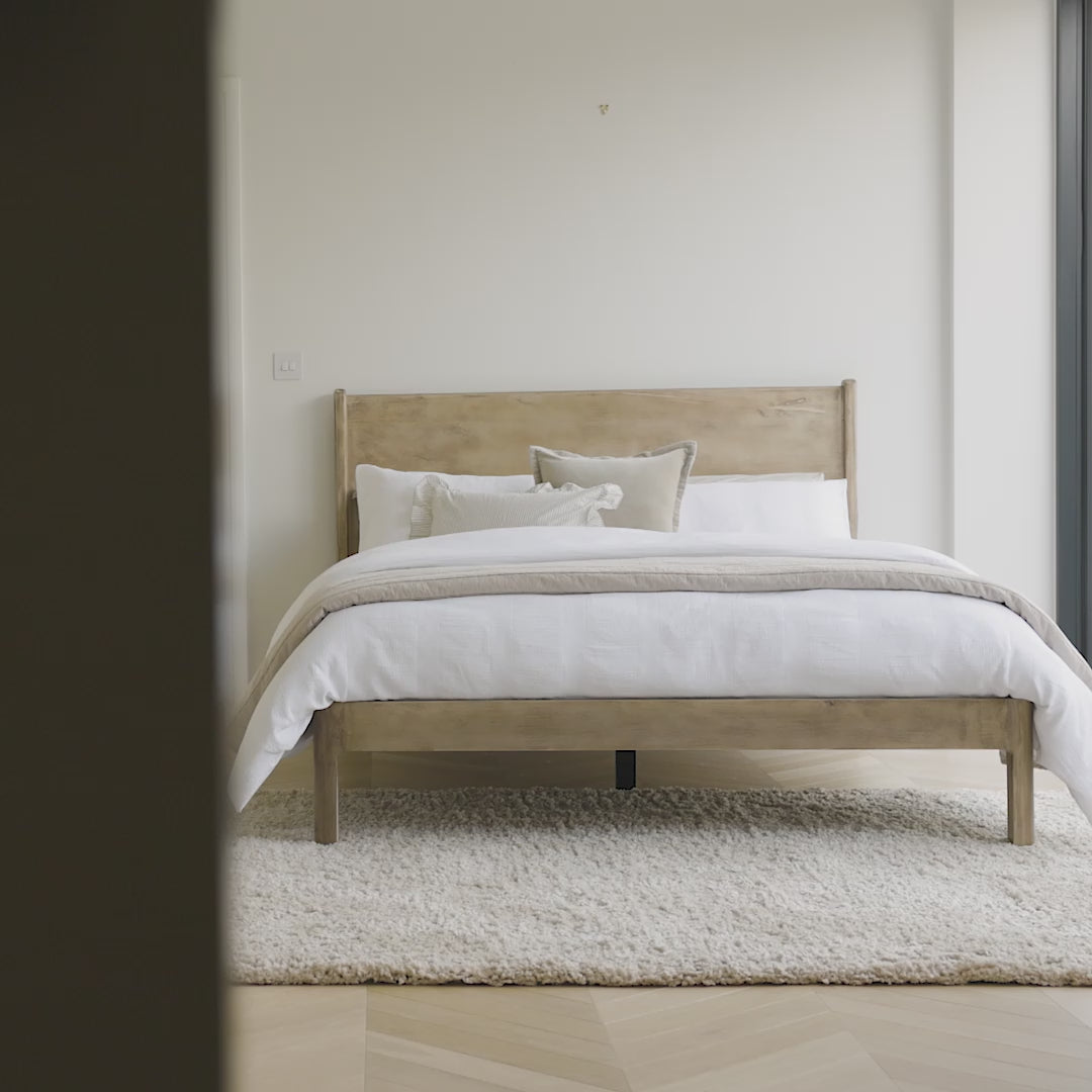 Colton Double Bed Frame - Mangowood - Laura James 