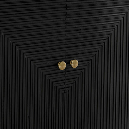 Rayna 2 Door Sideboard - Jet Black - Laura James