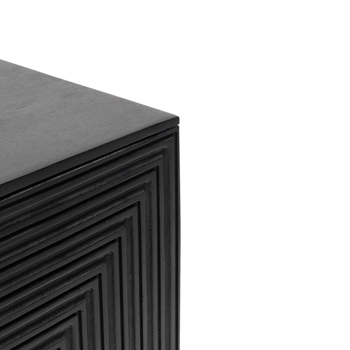 Rayna Bedside Table - Jet Black - Laura James